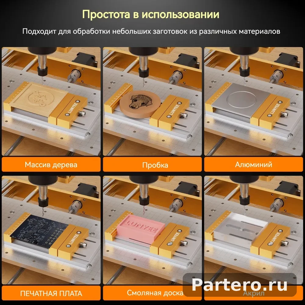 Тиски станочные для ЧПУ (200x100 мм) Захват до 136 мм Прецизионные низкопрофильные тиски для фрезера и гравера 8