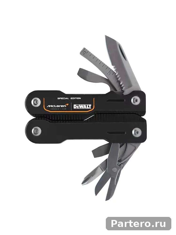 DEWALT DWHT71844-9 Многофункциональный инструмент , 16-в-1, специальная серия McLaren F1 Team back
