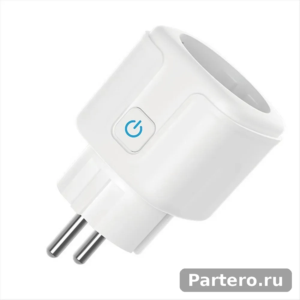 Умная Розетка Tuya WiFi Bluetooth 16A С Монитором Питания И Выключателем, Вилка EU 8
