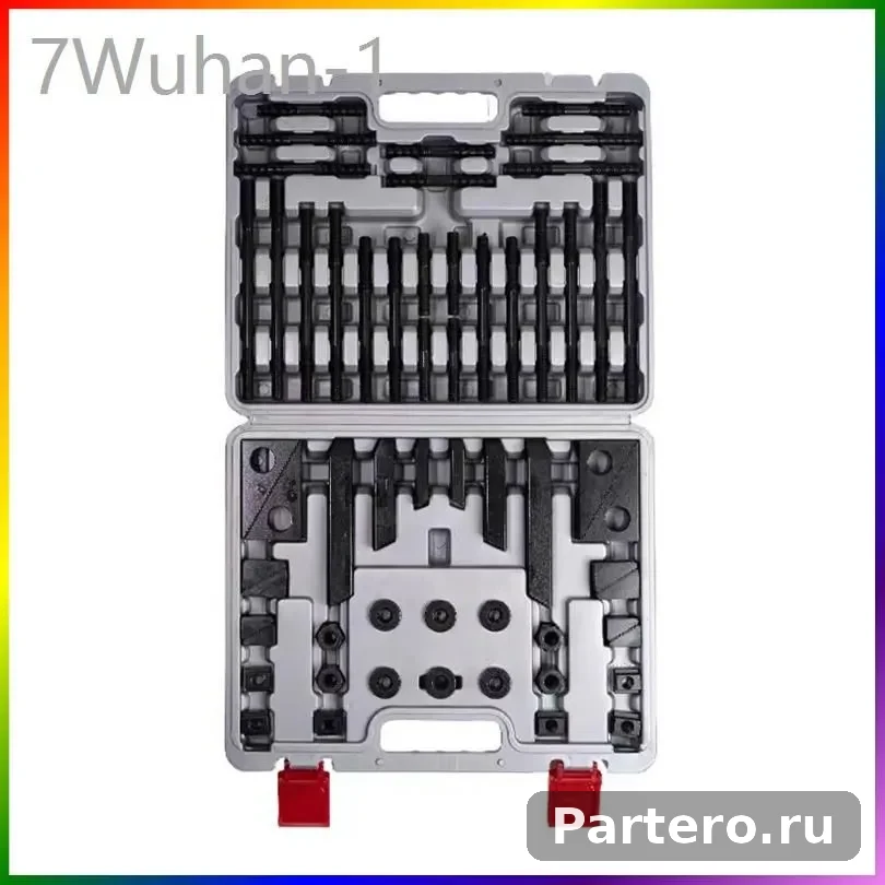 Набор прижимов М10*12MM (58 шт) Т-паз 12мм в кейсе