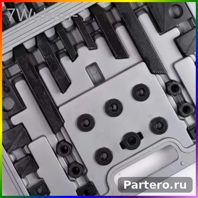 Набор прижимов М10*12MM (58 шт) Т-паз 12мм в кейсе back