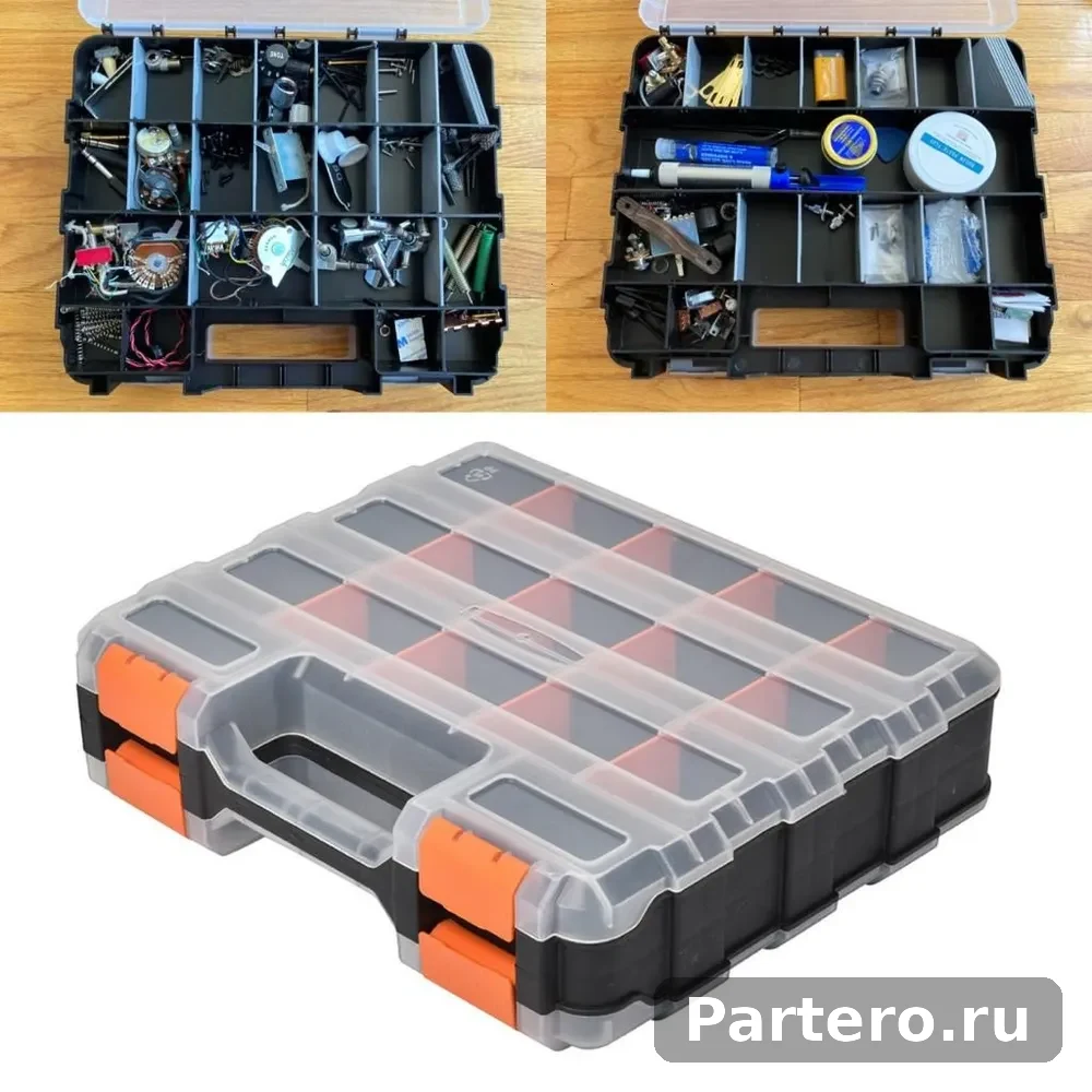 Двухсторонний органайзер для винтов и деталей back