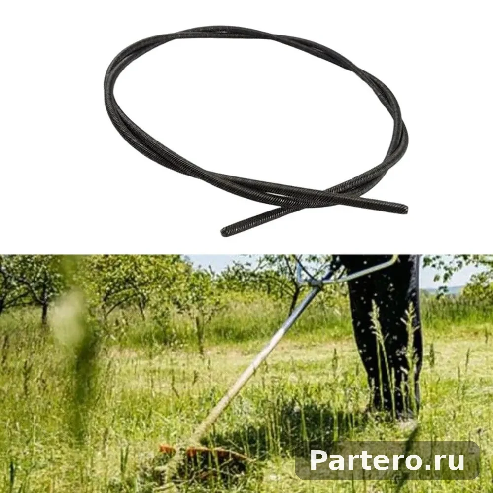 Внутренний трос погибшего приводного вала, квадрат 5 мм, для мотокосы 4130 711 3200 9