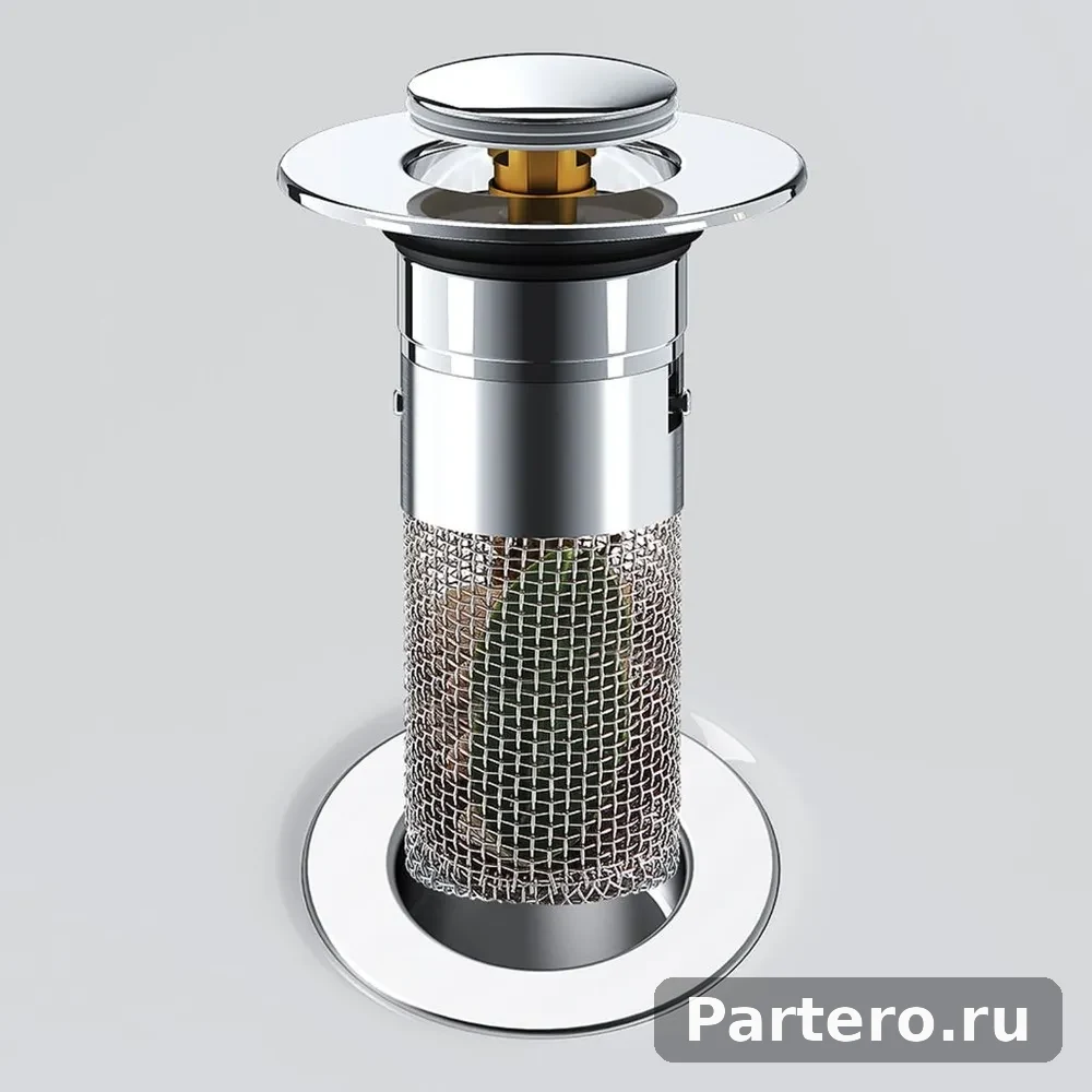 Съемный фильтр для раковины с пробкой Эффективный сливной фильтр для легкой очистки 7