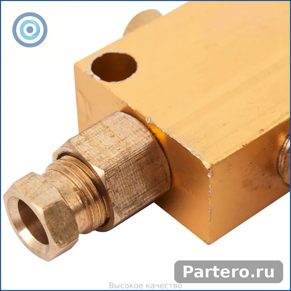 Распределитель смазочного масла, блок регулирования давления воздуха, поршневой блок, вход 6 мм, выход 4 мм, садоводство (выход 1 5) 6