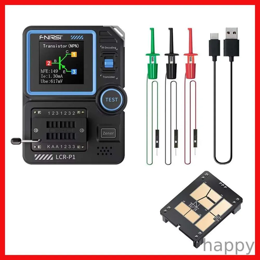 Мультиметр-тестер LCR-P1 для транзисторов, NPN, PNP, MOSFET, SMD-конденсаторов, резисторов и многое другое