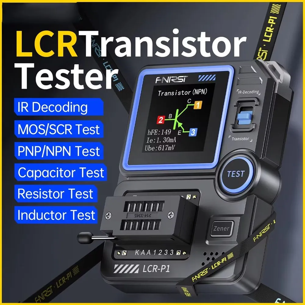 Мультиметр-тестер LCR-P1 для транзисторов, NPN, PNP, MOSFET, SMD-конденсаторов, резисторов и многое другое back