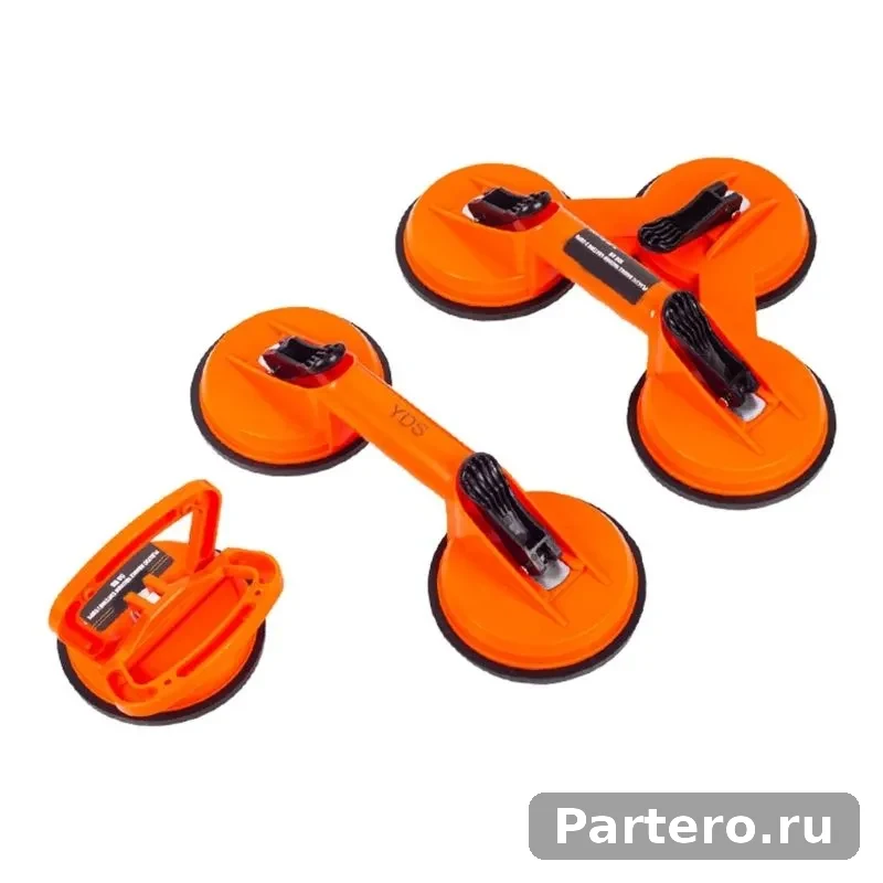 (1 шт.) Стеклянный держатель на присоске-двойная присоска с когтями 10