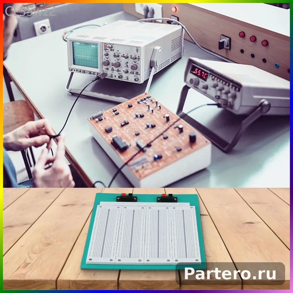 SYB-500 комбинированная макетная плата 4 в 1, беспаечная макетная плата для тестирования схем. 3