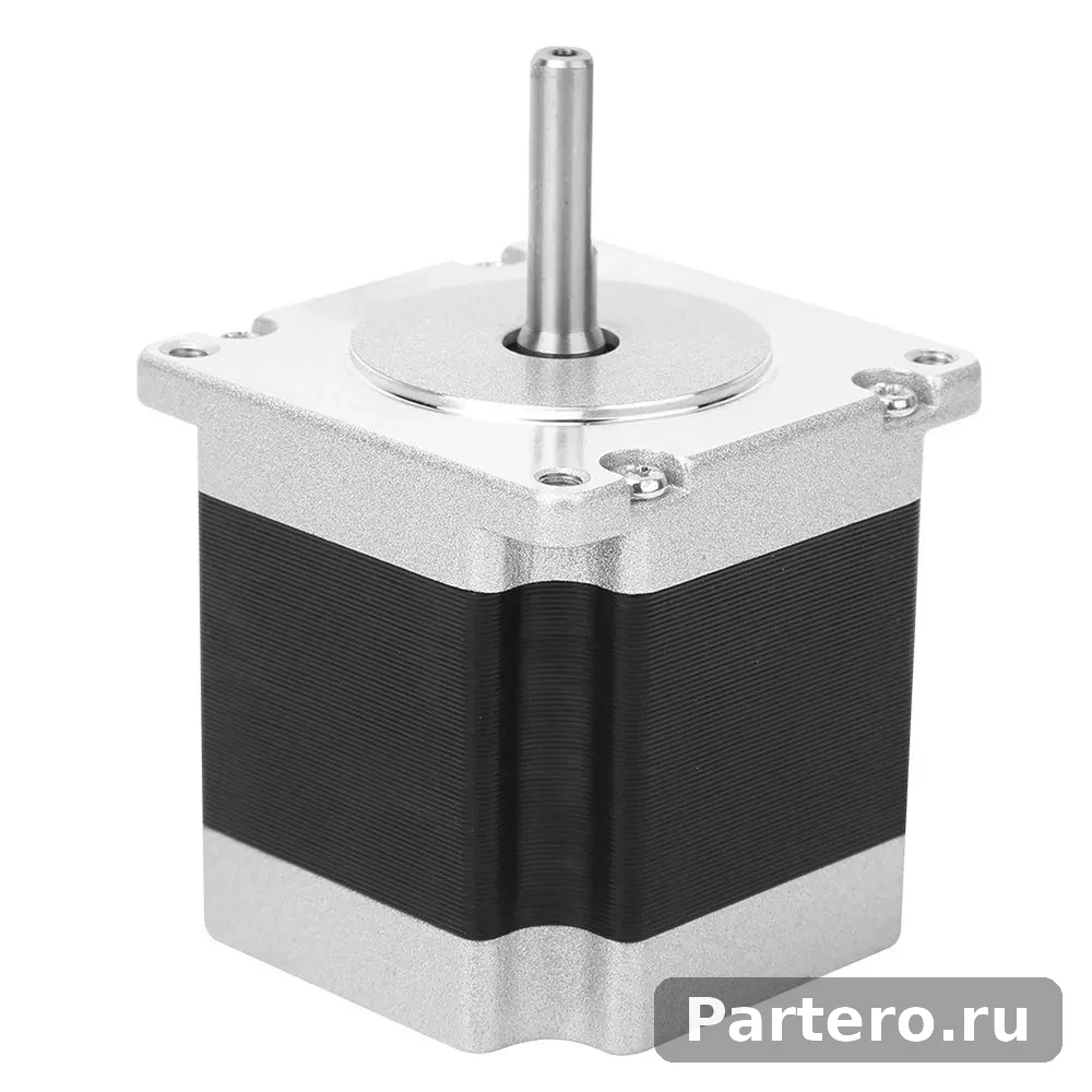 Шаговый двигатель NEMA 23 23HS5628 с кабелем 4 контакта для 3D принтера, диаметр вала 6.35 мм. 3