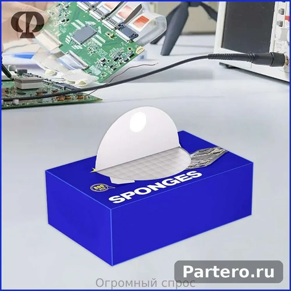 Губка NC800 для очистки экрана и плат от флюса и припоя 3
