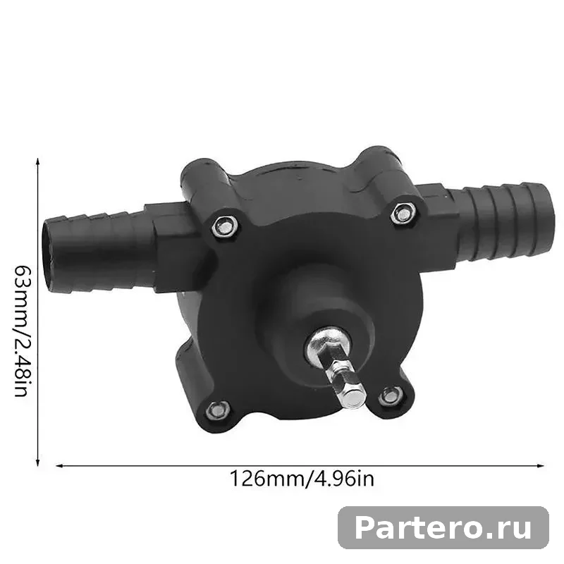 Насос для перекачки воды, жидкости и топлива, насадка на дрель/шуруповёрт портативный back