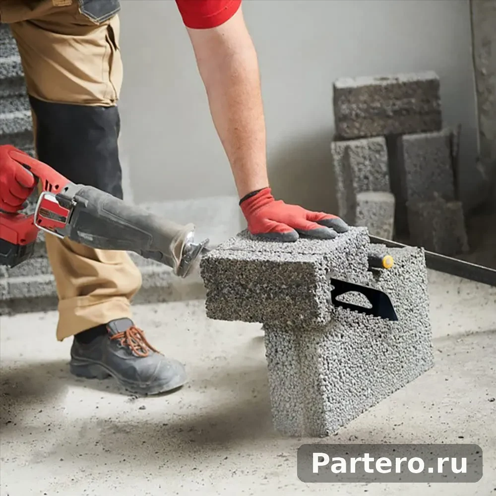 3-х твердосплавных полотна для сабельной пилы для резки пористого бетона, фиброцемента, кирпича, 305 мм 4