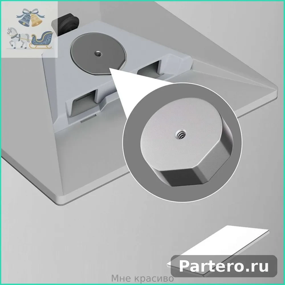 Миниатюрный зажим для крепления на стойке, совместимый с автодомами, с переходником для установки на автомобильную лестницу. 3