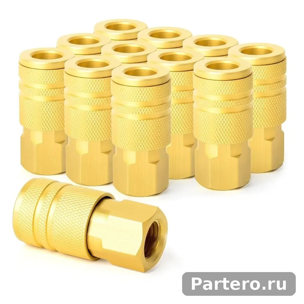 1 комплект из 12 штук, соединитель для трахеи воздушного компрессора, латунный американский быстрый 8