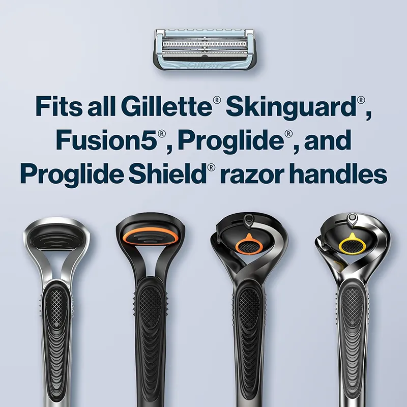 Gillette SkinGuard Sensitive Сменные кассеты для мужских бритв,Безопасное бритье даже для угревой кожи 5