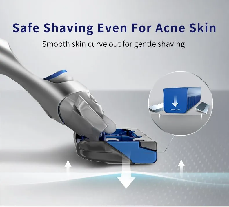 Gillette SkinGuard Sensitive Сменные кассеты для мужских бритв,Безопасное бритье даже для угревой кожи 9