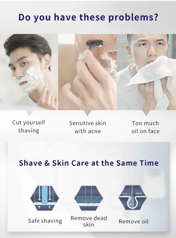 Gillette SkinGuard Sensitive Сменные кассеты для мужских бритв,Безопасное бритье даже для угревой кожи 17