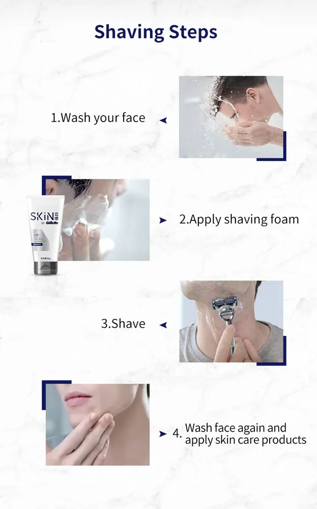 Gillette SkinGuard Sensitive Сменные кассеты для мужских бритв,Безопасное бритье даже для угревой кожи 15