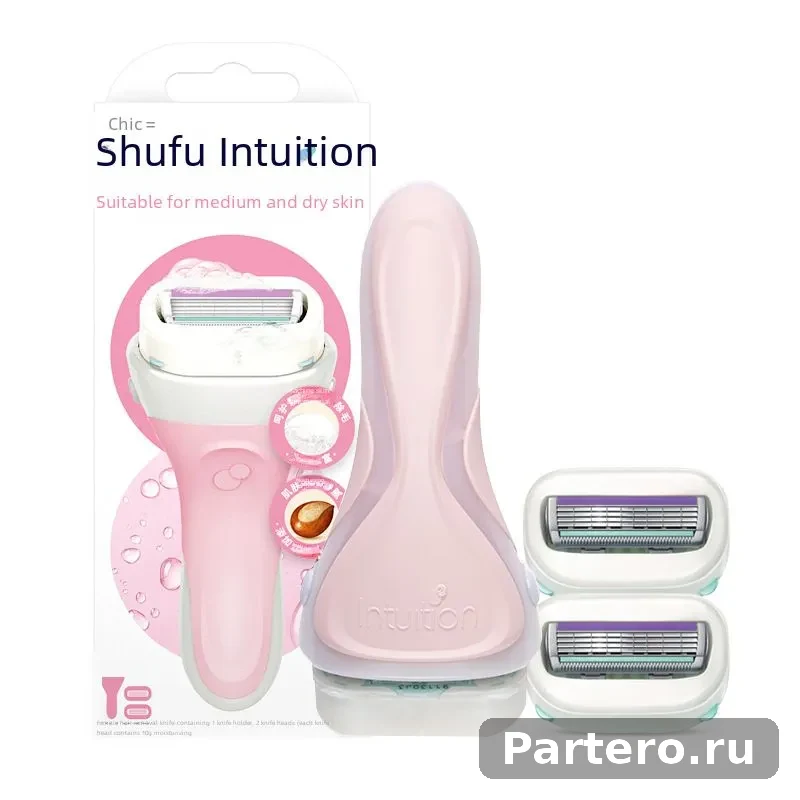 Механизм замены для бритья Schick Comfortable Shufu: нож для удаления волос с мыльной головкой Intuition, большая мыльная головка (коробка с алоэ замены) 4