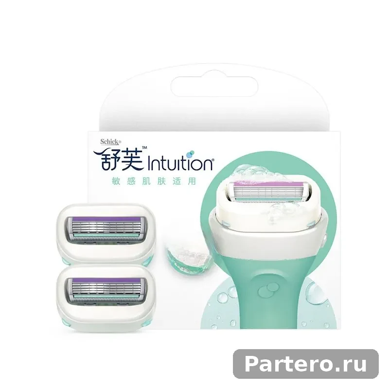 Механизм замены для бритья Schick Comfortable Shufu: нож для удаления волос с мыльной головкой Intuition, большая мыльная головка (коробка с алоэ замены)