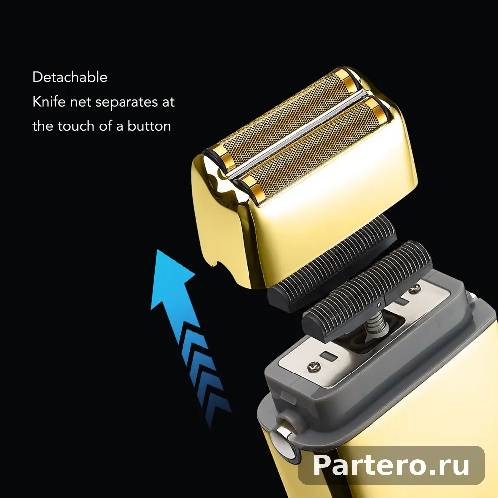 Электрическая бритва, портативная, с мощным мотором и LED-дисплеем, для дома и поездок 20
