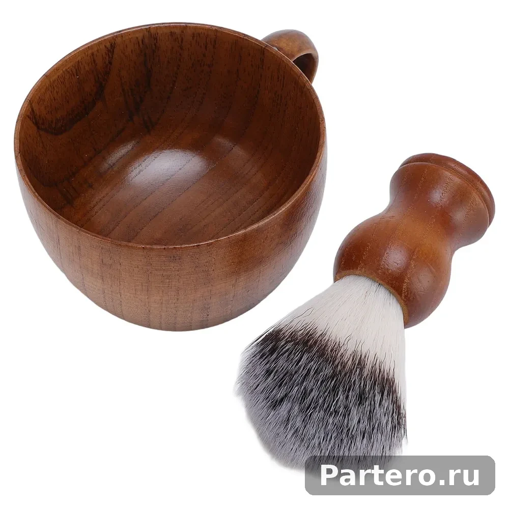Помазок для бритья мужской, с ворсом, чашей , подарочный набор 11