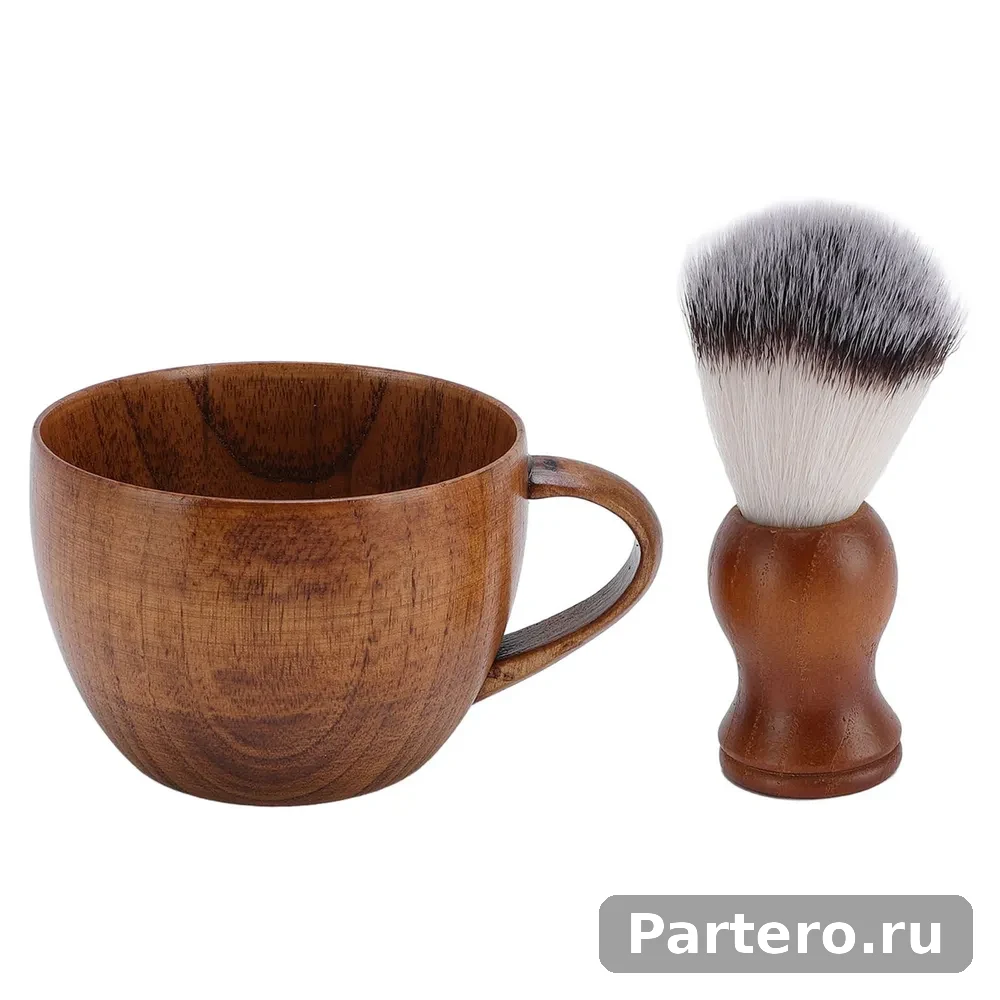 Помазок для бритья мужской, с ворсом, чашей , подарочный набор 14