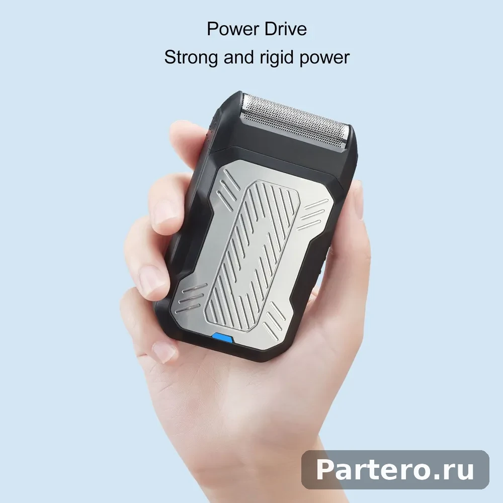 2-в-1 фольга-резак, USB, сменная головка, для бороды/лысых 18