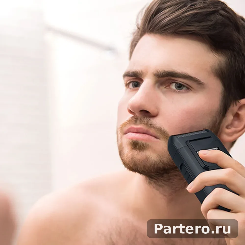 2-в-1 фольга-резак, USB, сменная головка, для бороды/лысых 11