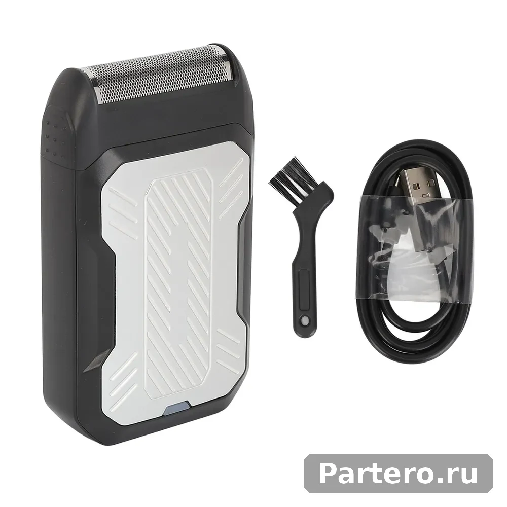 2-в-1 фольга-резак, USB, сменная головка, для бороды/лысых