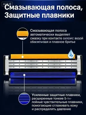 станок для бритья мужской gillette sensor excel : 1 рукоятка + 1 лезвие в наборе 5