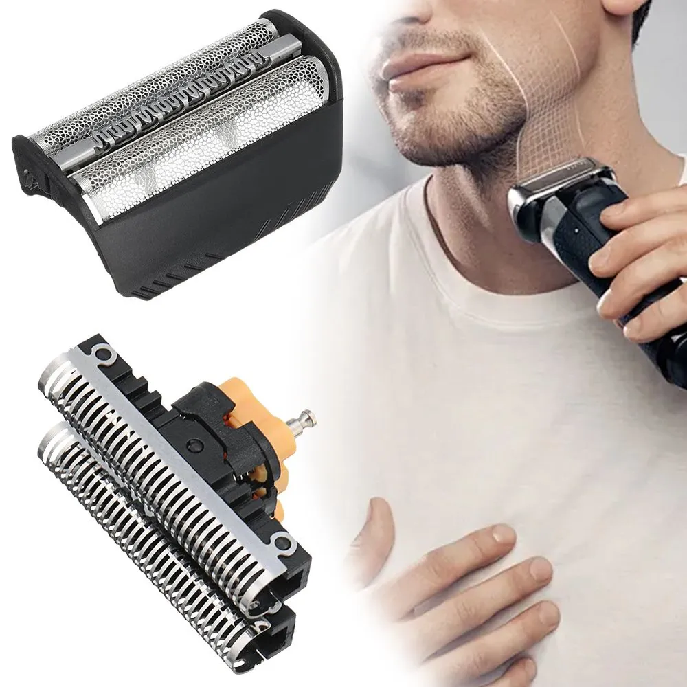 Запасные ножи и сетка для электробритвы Braun – 1 комплект (нож + сетка), нержавеющая сталь + ABS 11