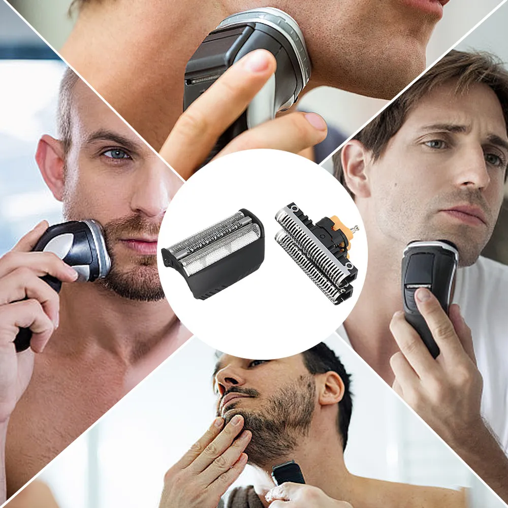 Запасные ножи и сетка для электробритвы Braun – 1 комплект (нож + сетка), нержавеющая сталь + ABS back
