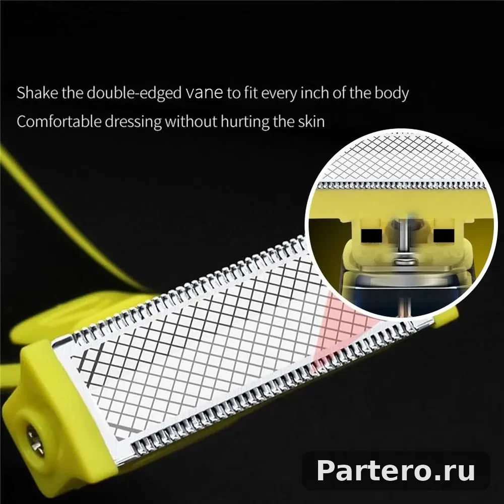 Мужская электробритва для сухой и влажной уборки, перезаряжаемая от USB 15