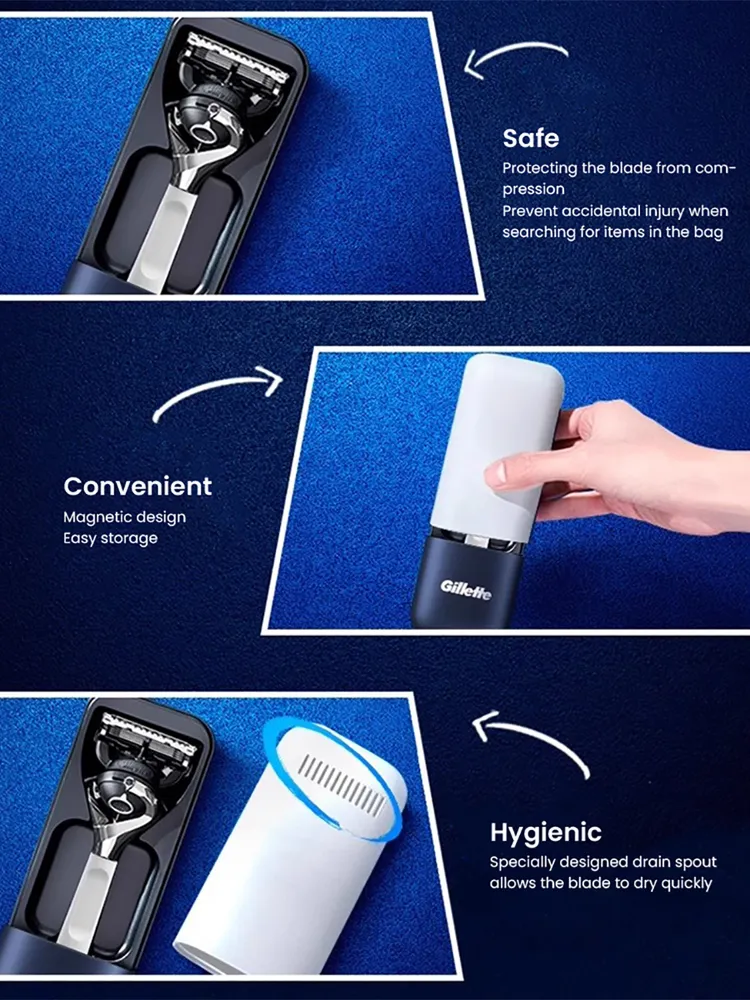 Чехол магнитик для бритвенного станка Gillette, для Fusion 5, для MACH 3, для Vector 3 3