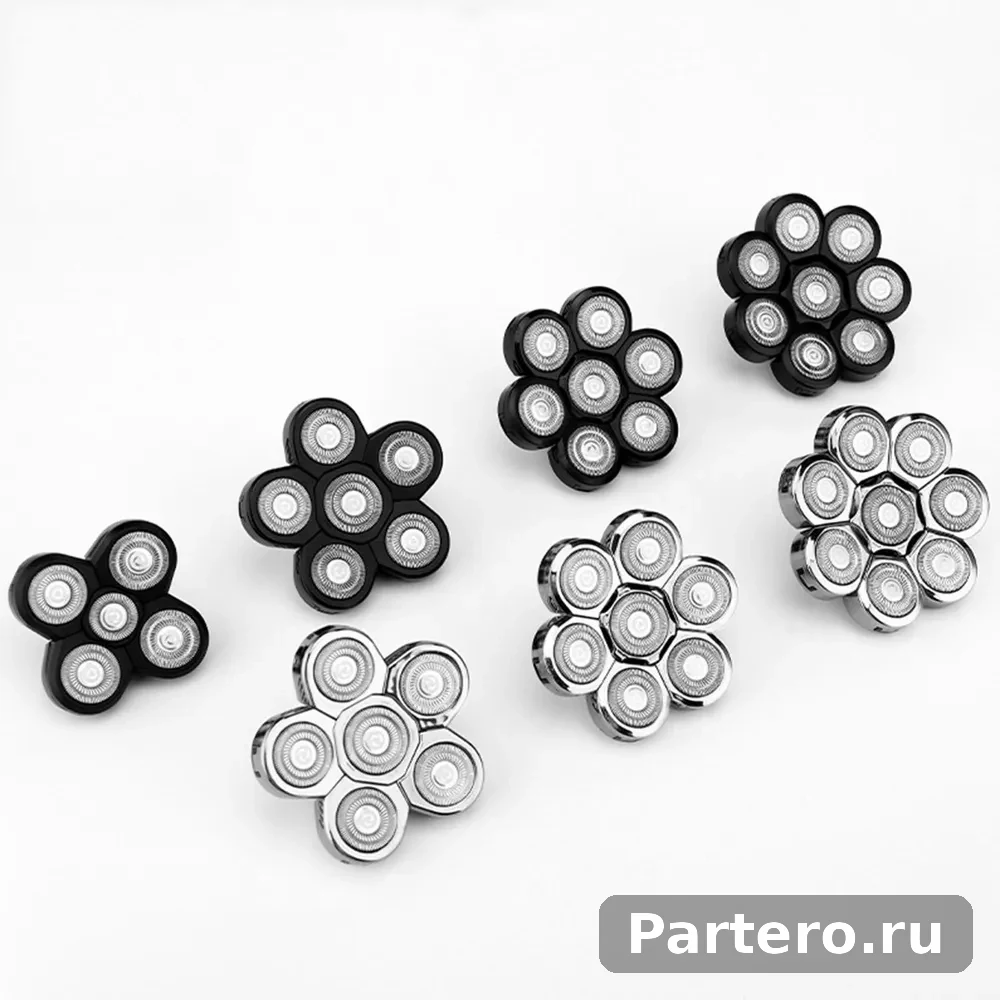 Заменяемые насадки для электробритвы, серебряные 8 лезвий 10