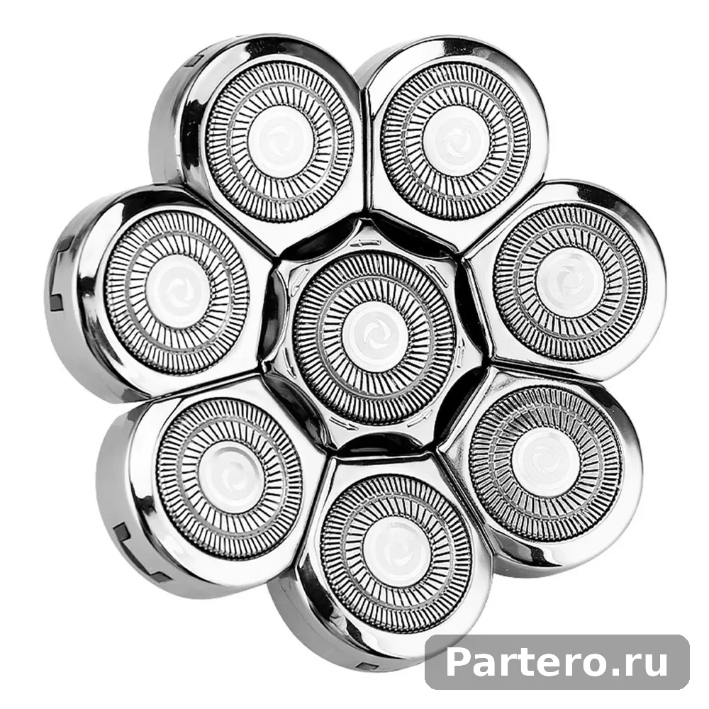 Заменяемые насадки для электробритвы, серебряные 8 лезвий 3